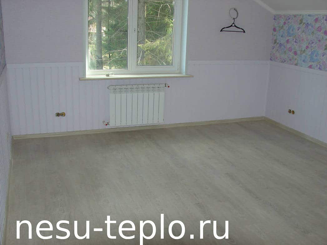 Пример скрытой разводки радиаторного отопления на сайте nesu-teplo.ru